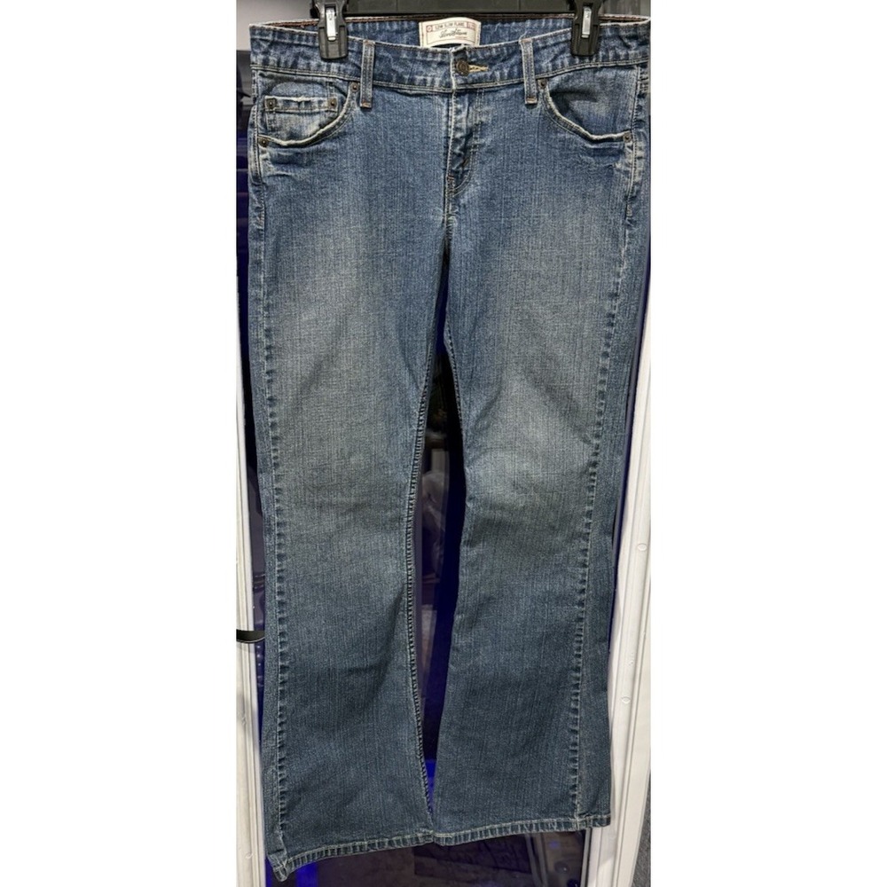 LEVI STRAUSS SIGNATURE‎ Low Slim flare Jeans Juniors Sz 9 Wide Leg Flare